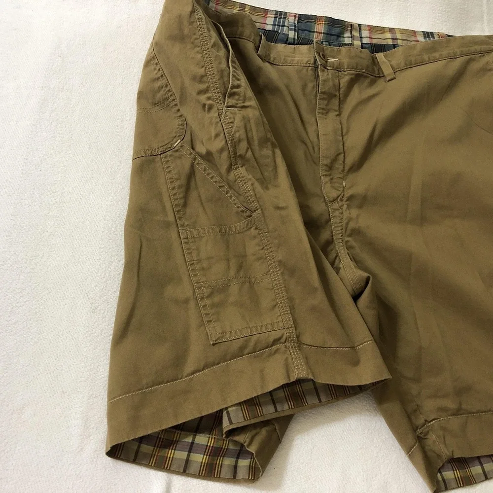 Polo Ralph Lauren Shorts Mens 48 Multicolor Plaid Chino Reversible 9 Inseam Big